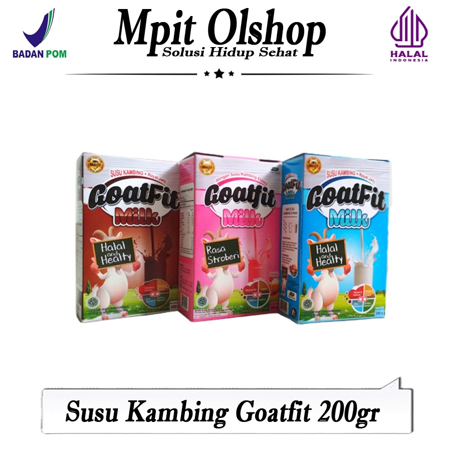 

SUSU KAMBING PLUS ROYAL JELLY GOATFIT ISI 200 Gram | Susu Kambing Pencegah Virus