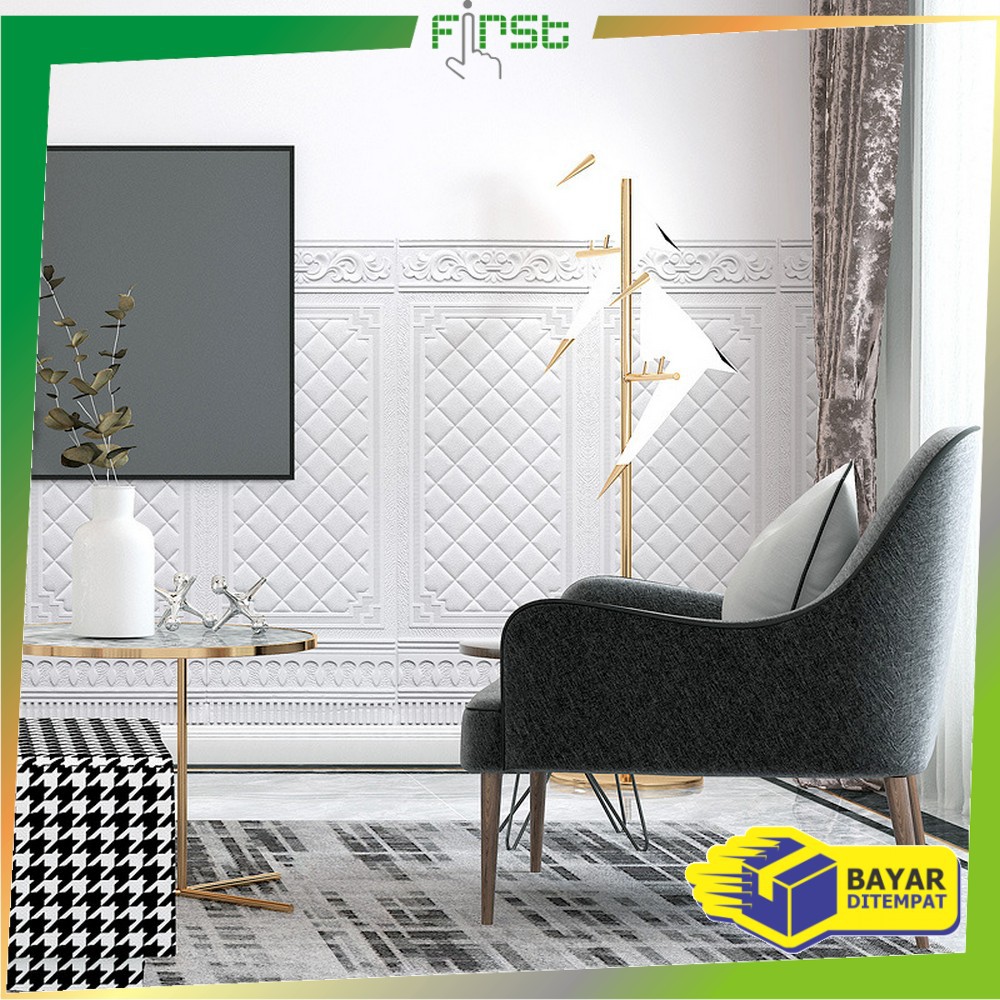 FH-C217 - C224 Wallpaper 3D Foam Motif / Wallfoam Sticker Dinding Kamar / Walpaper Dinding Bata-1