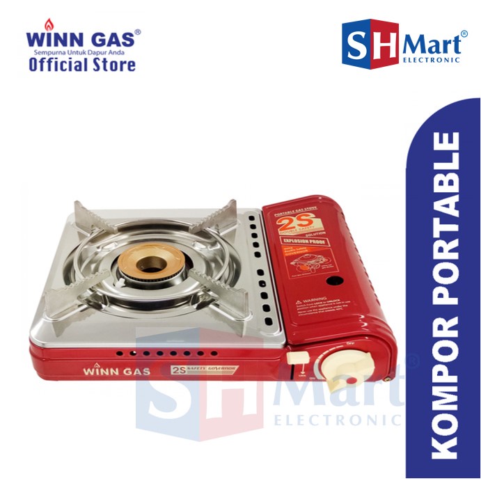 KOMPOR GAS PORTABLE WINNGAS W-2S / W2S (MEDAN)