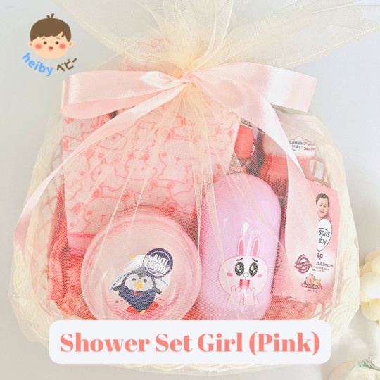 Baby Shower Set Hampers / Baby Gift / Kado Bayi / Kado Lahiran (Pink)