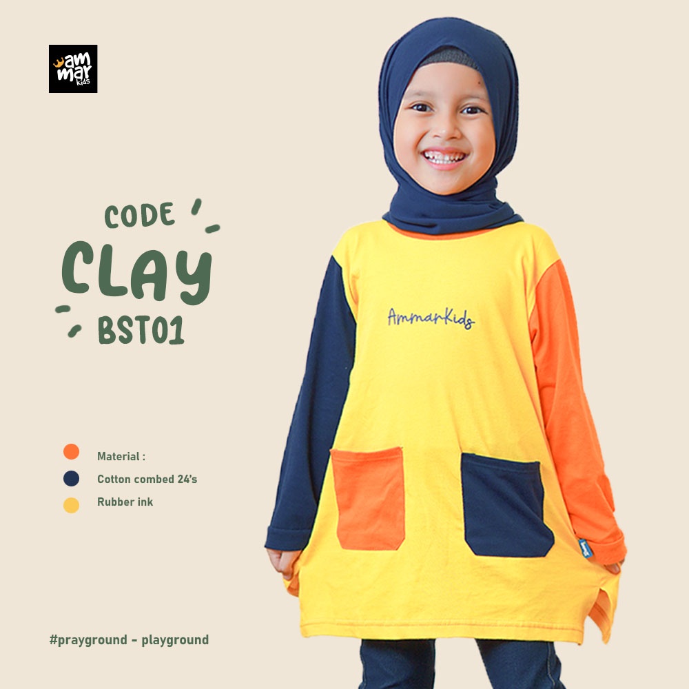 Kaos Anak Perempuan Lengan Panjang Umur 3 - 12 Tahun Ammarkids Bumi Series Baju Atasan Anak Perempuan 2 Tahun 3 Tahun 6 Tahun 8 Tahun 10 Tahun Distro Murah