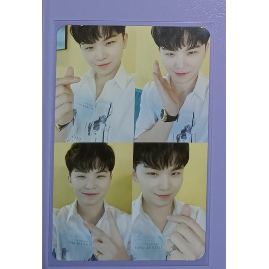 seventeen henggarae net ver. photocard pc grid woozi