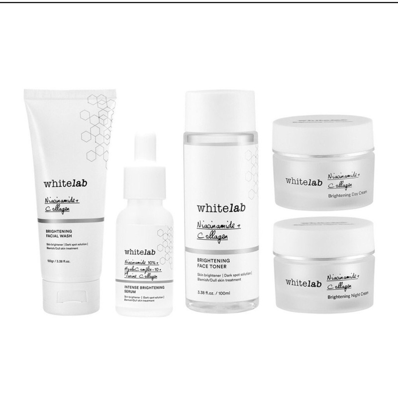 Whitelab Brightening Paket Wajah &amp; Serum