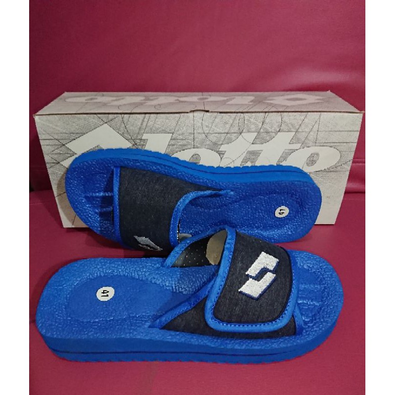 Sandal Lotto Original Blue Royal Dark Grey Great Sale