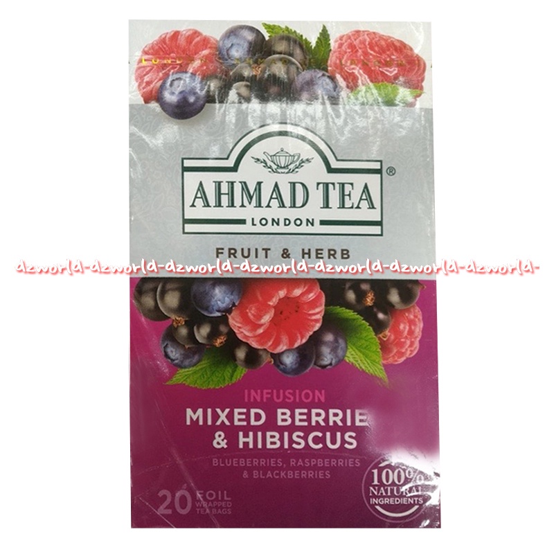 Ahmad Tea Mixed Berries Hibiscus Revitalis Teh Ahmad 20 Sachet Teh Buah Berry Ahmadtea Mix Berri