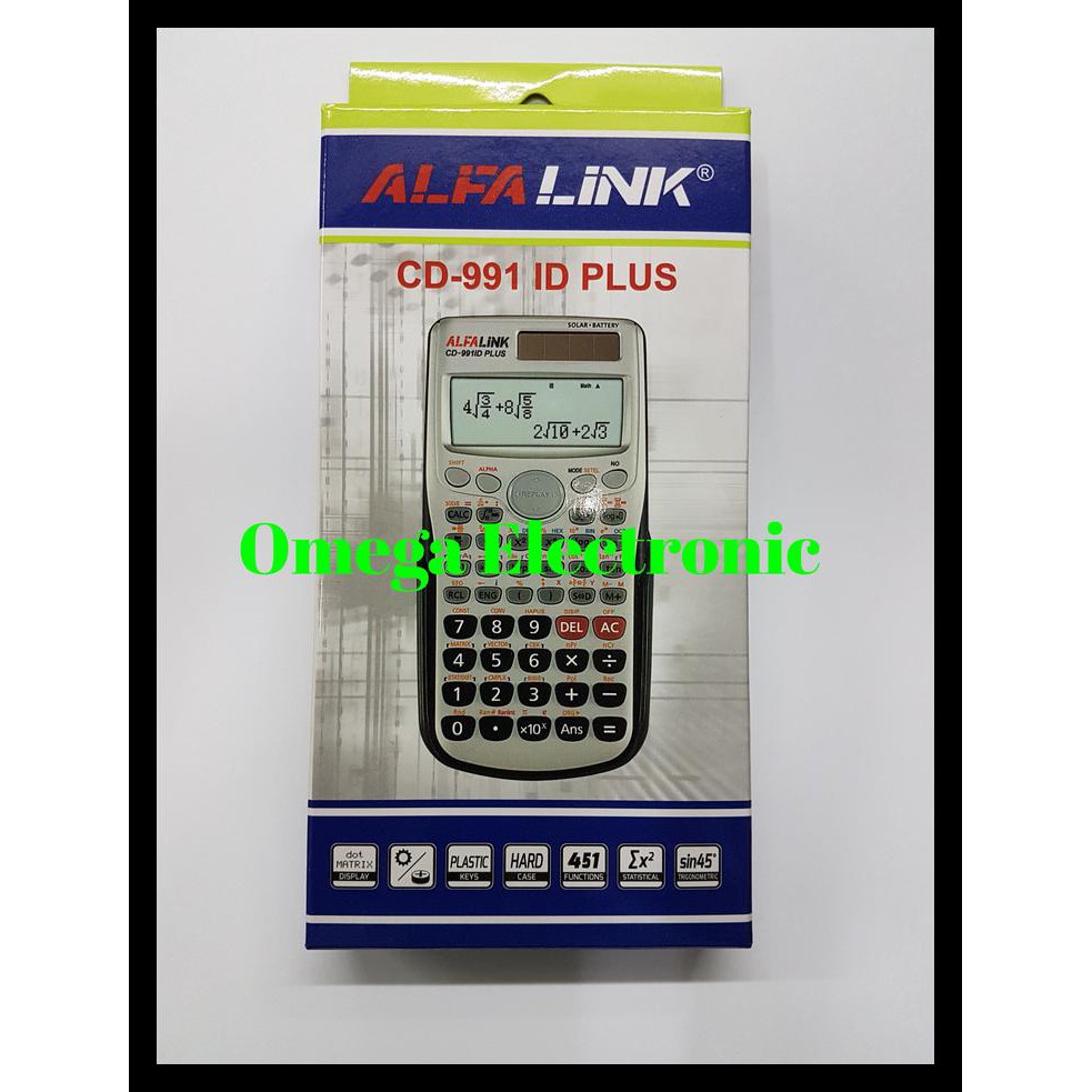 

Murmer Alfalink Kalkulator Cd-991Id Plus Scientific Calculator Fx 991 Id Plus Terjamin