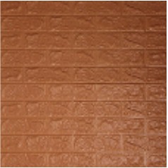 Belikuy COD Wallpaper Dinding Foam 3D Kecil Motif Batu Bata / walpaper dinding Foam U96-LIGHT BROWN