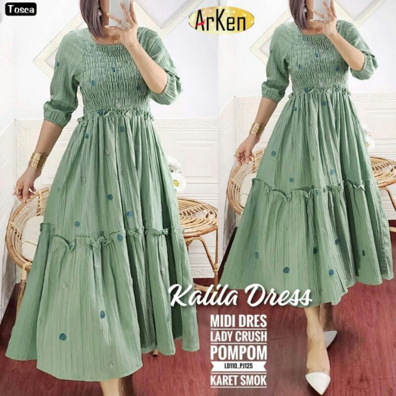 GOLDY ,KALILA,  ANDIN,SANTUY,Midi Dress II Arken