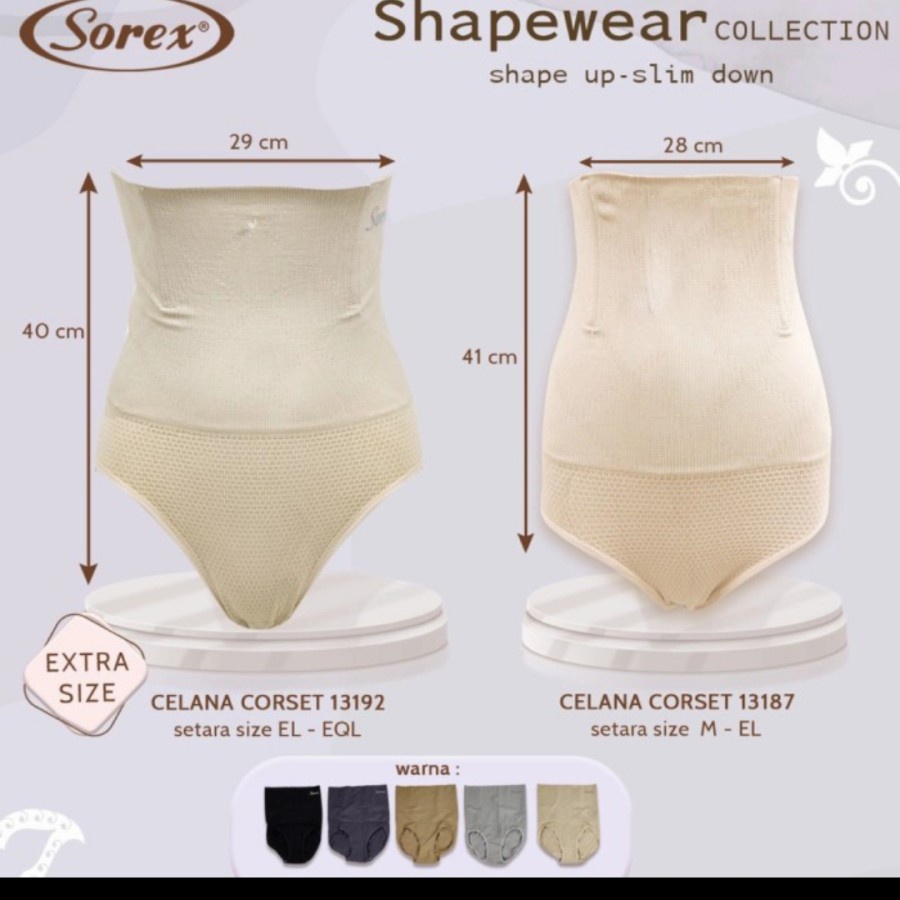 celana korset segitiga segiempat jumbo sorex 13192 13193 13194 extra size shapewear