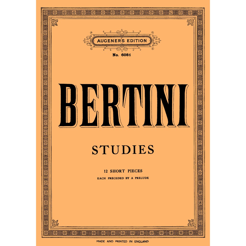 Buku Piano Bertini - 12 Short Pieces