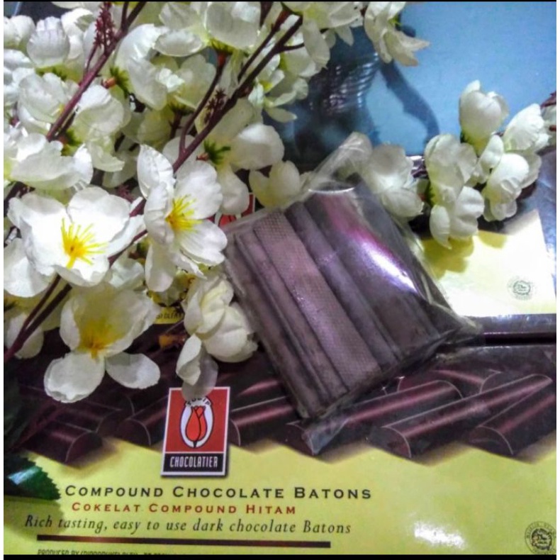 

Coklat tulip chocolate stick butons compound 100gr repack