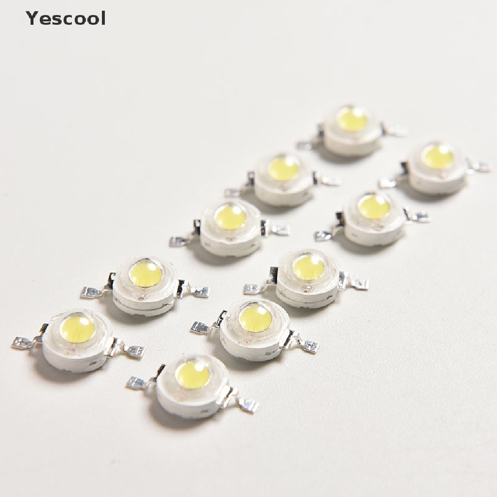 Yescool 10PCS 1W Pure White SMD LED Beads .