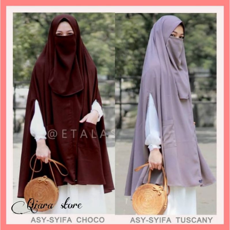Khimar Jumbo As Syifa Softpet Bonus Cadar Syar'i Asyifa XXL