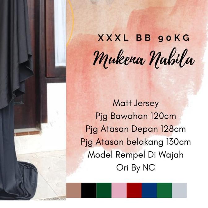 ← Mukenah Jumbo Bigsize Bahan Kaos Jersey Mukena Dewasa XXXL Model Terbaru 2021 Murah ❁