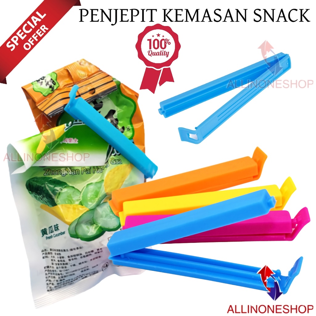 Klip Penjepit Bungkusan Makanan - Clip Food Bag - Penjepir bungkus Snack /Jepitan Snack / Penjepit Snack