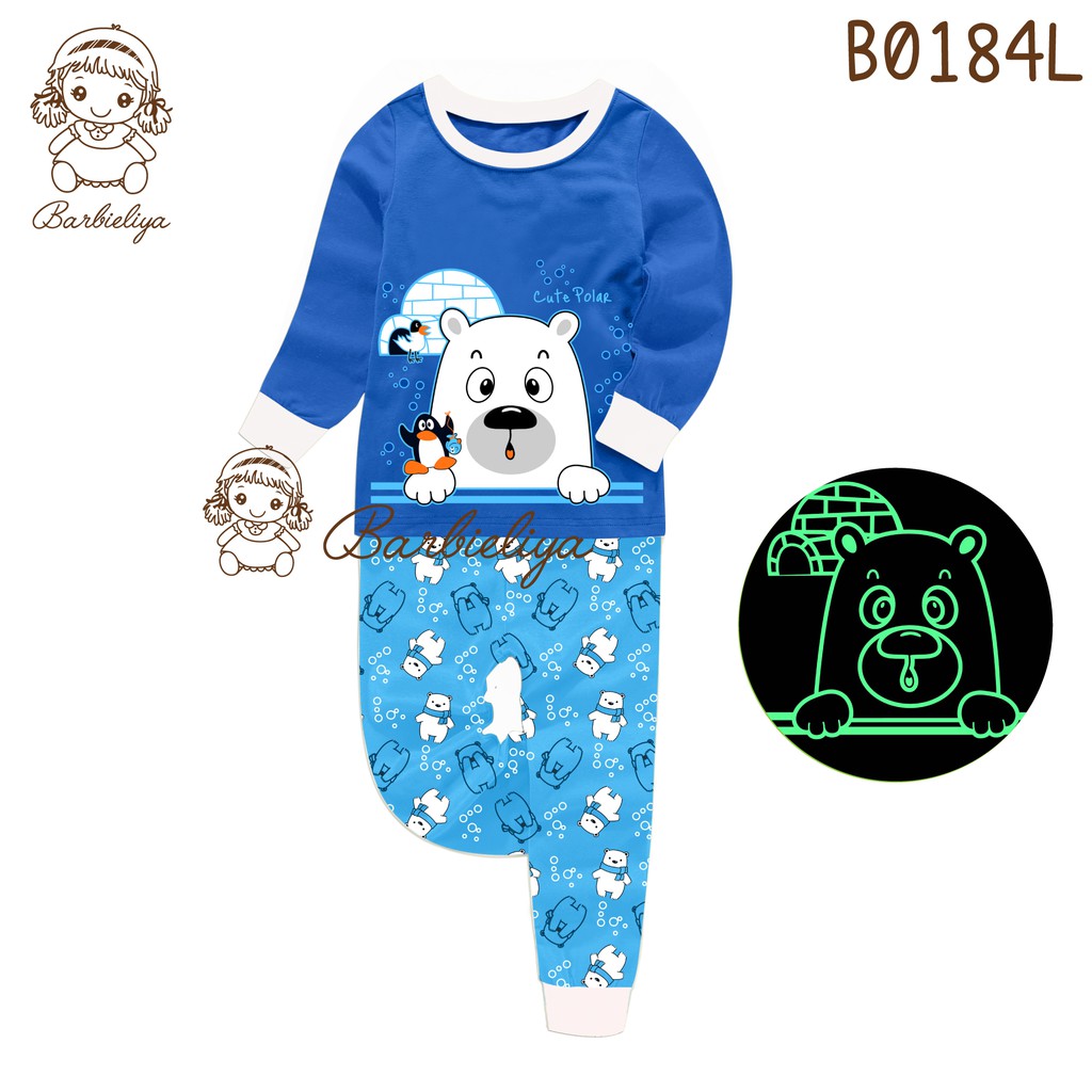 2thn-7thn SETELAN/BAJU TIDUR/PIYAMA BARBIELIYA ANAK LAKI-LAKI SKU0020