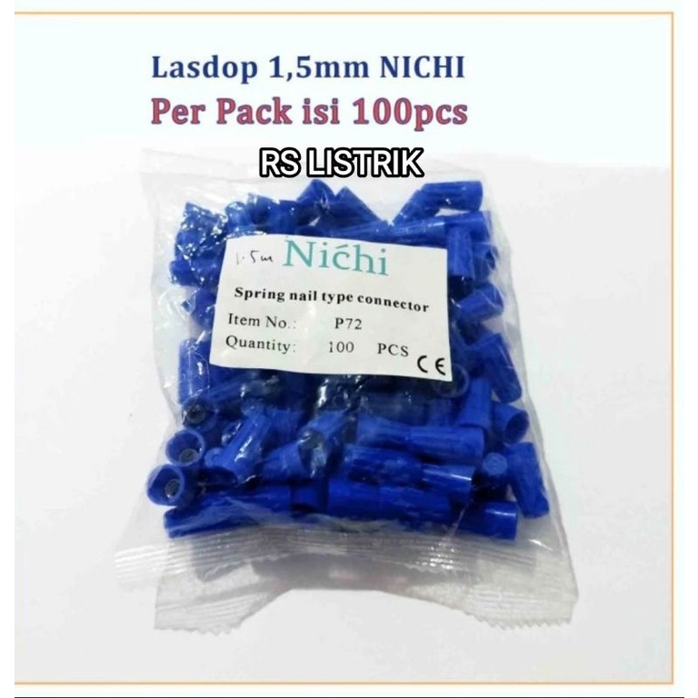 NICHI LASDOP/LAS DOP/SCREW ON WIRE 1.5MM P72 BAGUS PER PACK ISI 100PCS