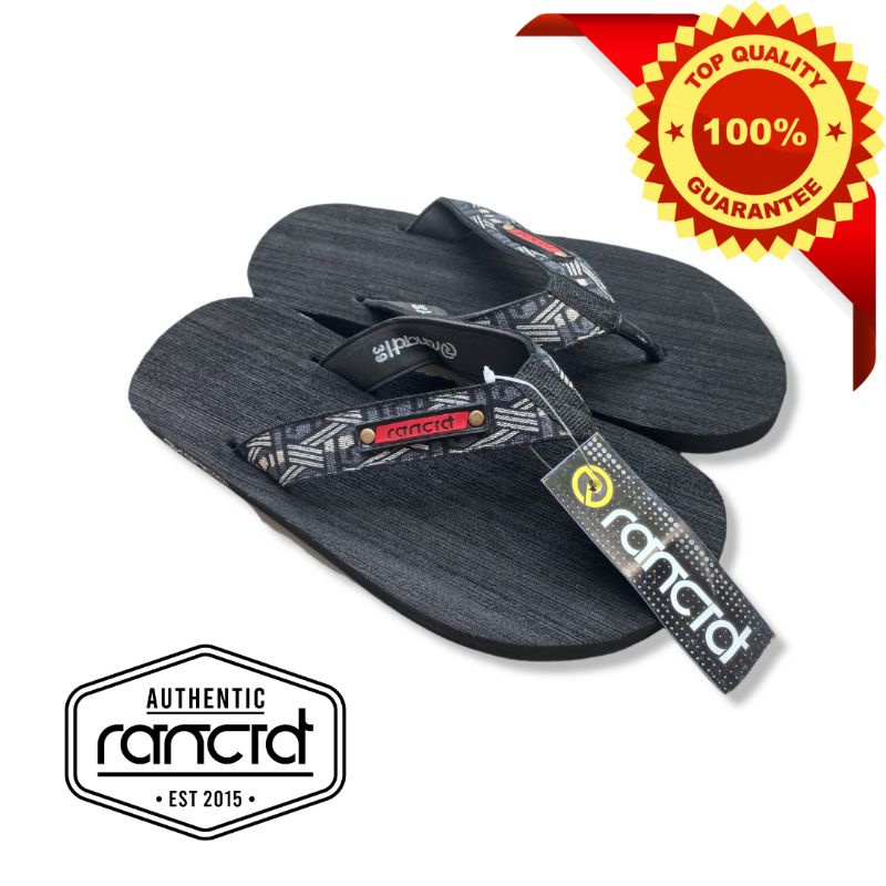 RANCID sandal flet japit tali webbing dewasa unisex 38-42