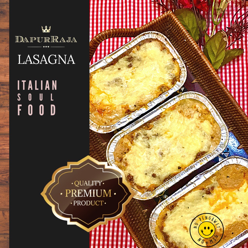 

Lasagna / 250gr Freshly Homemade - HALAL-NO.MSG / Beef Lasagna/ Lasagna panggang / Dapur Raja