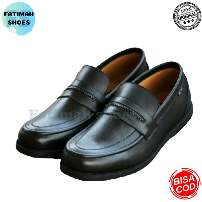 FATIMAHSHOES - Sepatu Kulit Pria Sepatu Slip On Casual Kulit Asli Original Shoes Sepatu Formal Kerja Pria Loafers