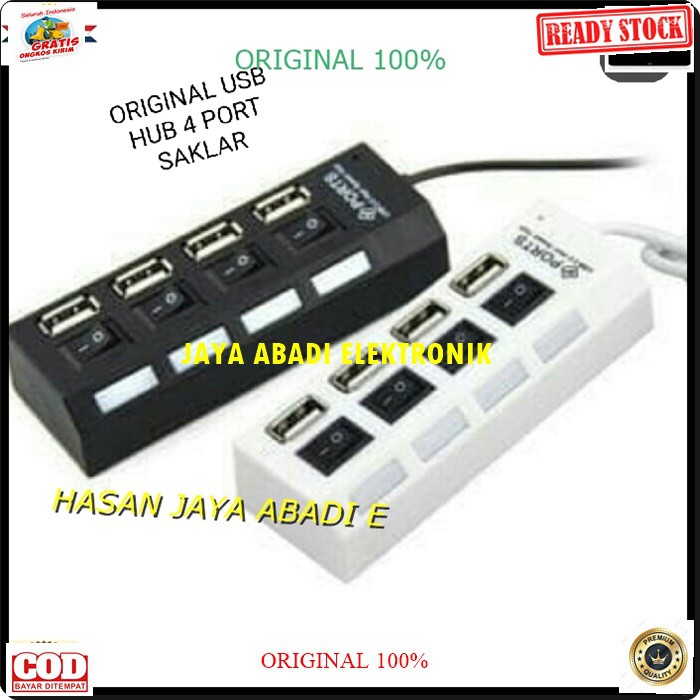 G247 ORIGINAL USB HUB SAKLAR 4 PORT SLOT SAMBUNGAN DEVICE ALAT PENAMBAH CABNG ADA ON OFFNYA CABLE KONEKTOR KOMPUTER CPU LAPTOP SPEED PC PENGHUBUNG ADAPTOR BISA UNTUK SEGALA KOMPUTER BISA JUGA UNTUK SEGALA JENIS ADAPTOR HP UNTUK CAS DAN HARGANYA TERJANGKAU