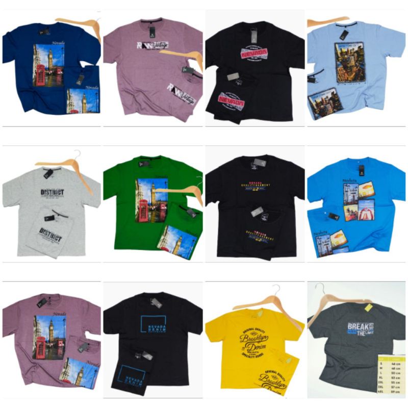 Kaos Big Size Nevada & Tzone 2XL 3XL 4