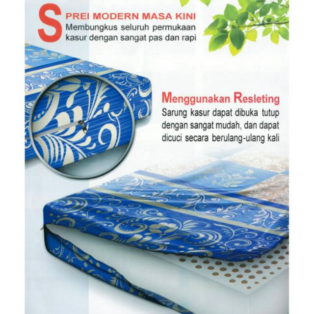 uk. 100x200x15cm SPREI KEKINIAN SARUNG KASUR MATRAS BUSA