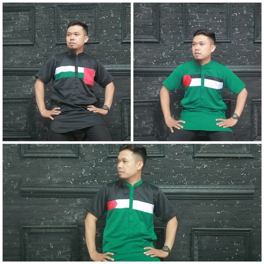 Koko Palestina Tanpa Kancing  Baju Koko Lengan Pendek  Baju Koko Kurta Koko Pendek Koko Murah