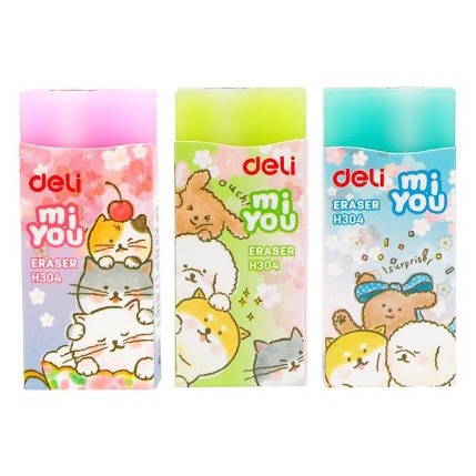 

school Eraser/ Penghapus Edisi Miyou Cartoon Print Non toxic Eco friendly EH304