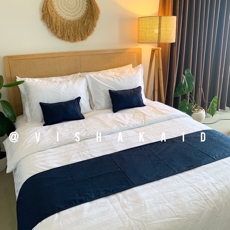 Sprei Hotel Dobby Cotton 300tc salur, Sprei Set 160x200 180x200 (tanpa bedcover)