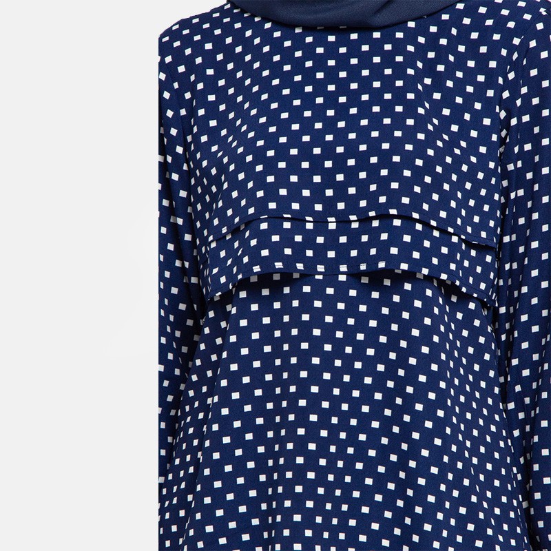 Jini Blouse In Navy Print