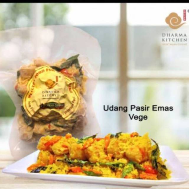 

Dharma Kitchen - Udang Pasir Emas Vegetarian - Frozen Healty Food