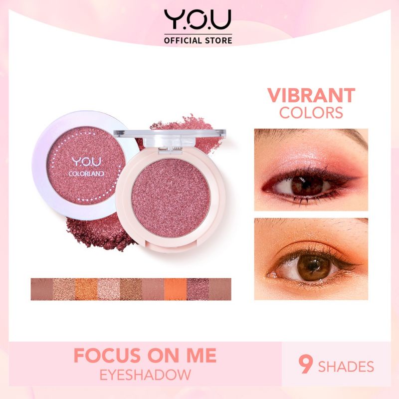 (GOSEND/COD) YOU COLORLAND FOCUS ON ME EYE SHADOW | HIGHLIGHTER | BLUSH ON