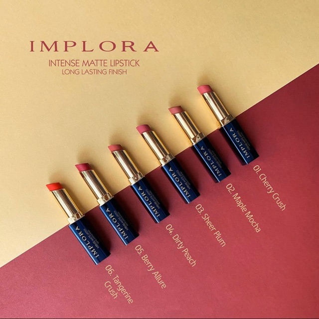 Implora Intense Matte Lipstick Long Lasting Finish