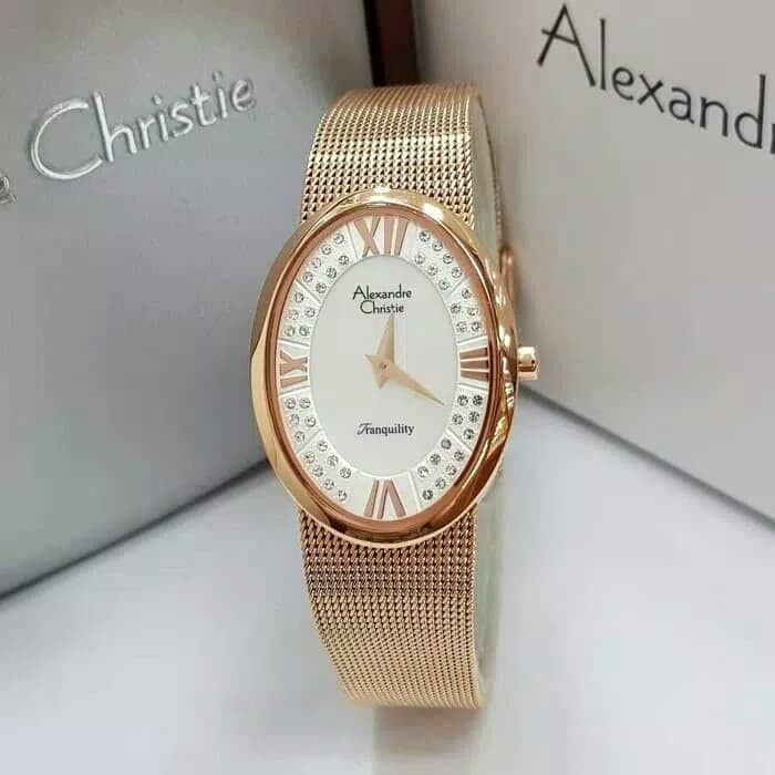 [Free Baterai] JAM TANGAN WANITA ALEXANDRE CHRISTIE AC 2280 ORIGINAL GARANSI RESMI 1 TAHUN