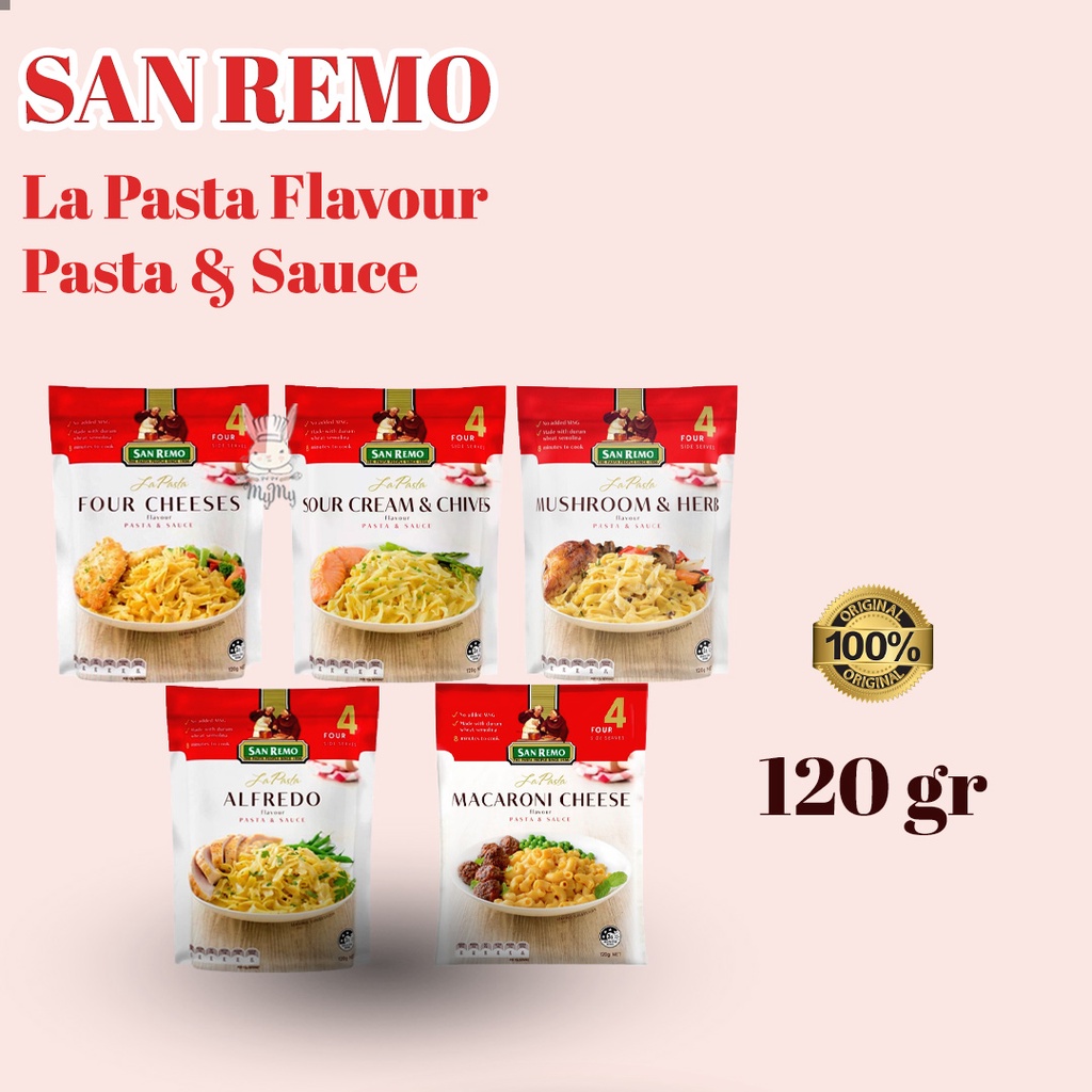 

SAN REMO La Pasta All Variant - SANREMO Pasta dan Sauce Instant 120g