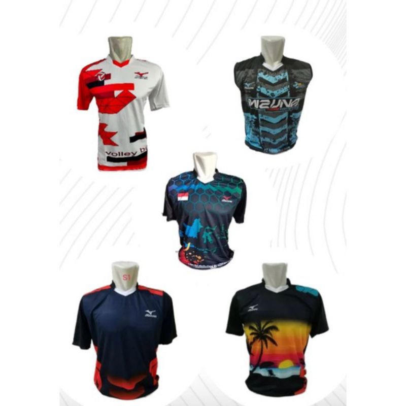 COD jersey voli baju voli kaos voli motif printing