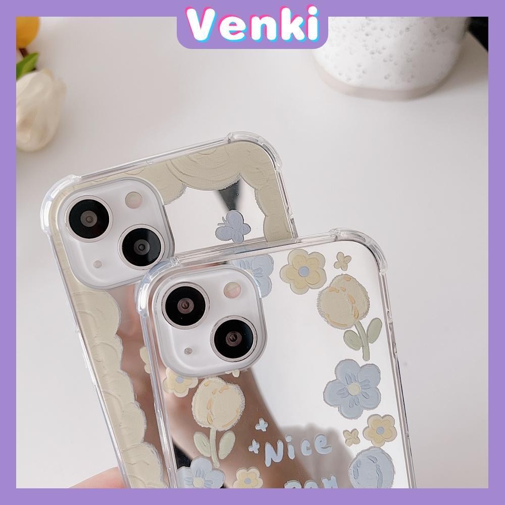 iPhone Case Acrylic Mirror Airbag Shockproof Protection Camera Oil Painting Flowers Tulip Compatible with iPhone 11 iPhone 13 Pro Max iPhone 12 Pro Max iPhone 7 Plus iPhone xr