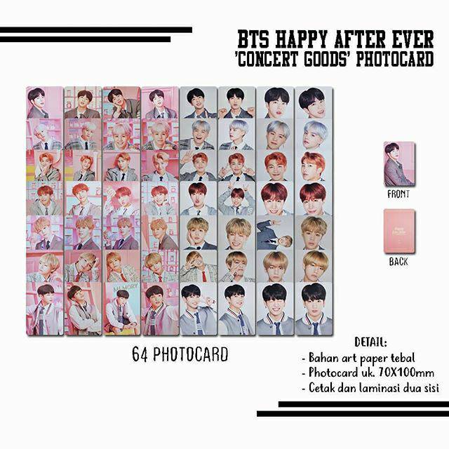 BTS HAPPY AFTER EVER 'CONCERT GOODS' PHOTOCARD