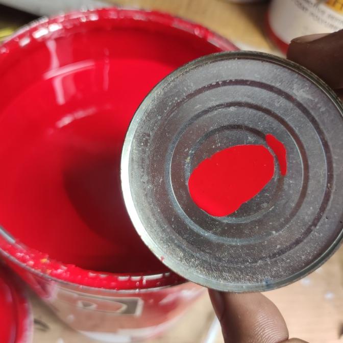 Cat Pu Red Super Bright Merah Ferrari Color Polyurethane 250ml 1/4 Termurah