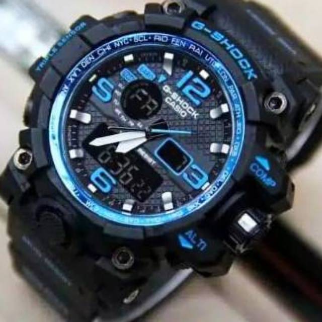 Jam Tangan Casio Gshock GWG1000 Water Resist Renang - Hitam lis Biru