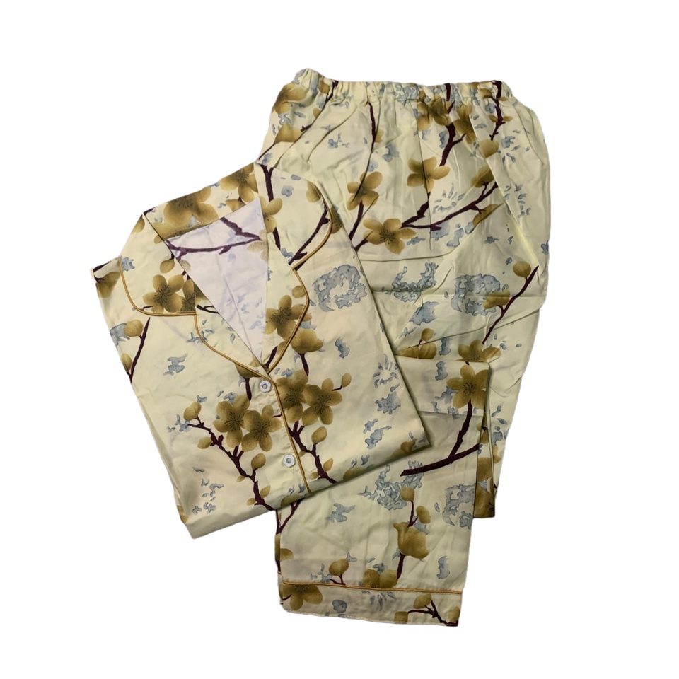 BAJU TIDUR WANITA/PIYAMA WANITA KATUN MOTIF SAKURA NEW CP/PP PART 2