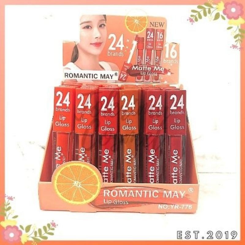 [PER 6 PCS] LIP GLOSS ROMANTIC MAY LIPSTICK &amp; LIPGLOSS EDISI 2022 TERMURAH