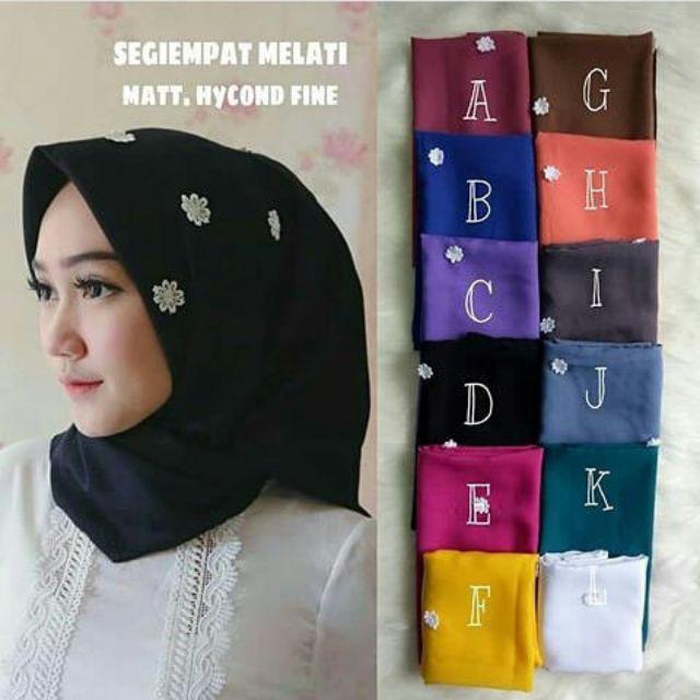 Segi Empat Melati/square Melati/motif Buga/jilbab Terbaru/bella/maxi Dress/longdress/couple Batik