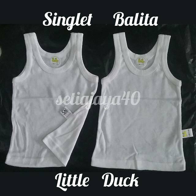 Lsd Lrd /sd , LITTLE DUCK Singlet balita dan anak katun unisex  Isi  3  PCS