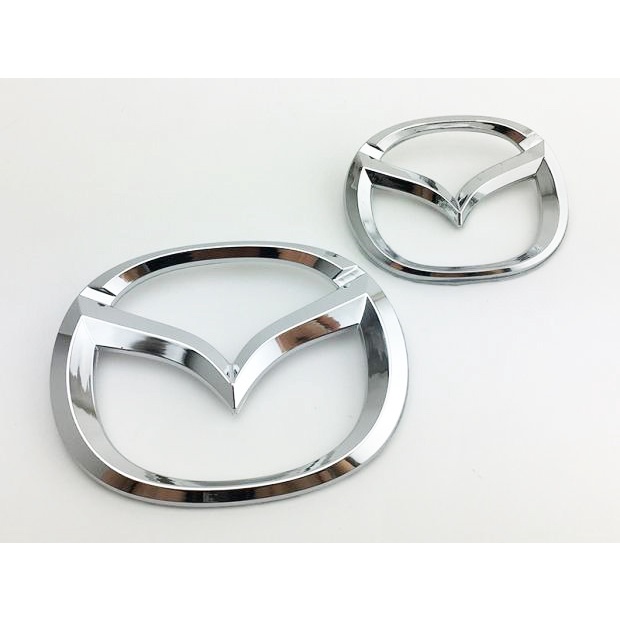 1pc Stiker Emblem Logo Mazda Bahan ABS Untuk Bagasi Depan / Belakang Mobil Mazda