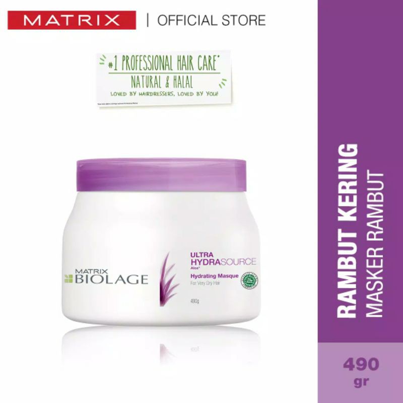 MATRIX MASKER RAMBUT Biolage Hydrasource Mask 490 GR UNTUK RAMBUT KERING