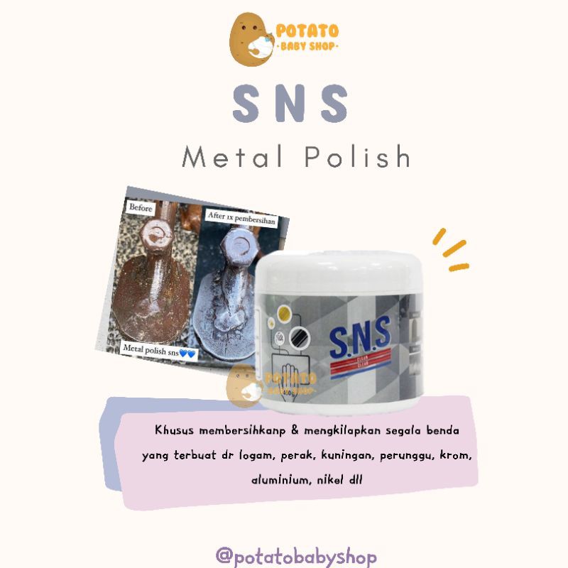 Sns Pembersih kerak - Metal Polish - Keramik porselen - Pembersih noda - Oven grill panci