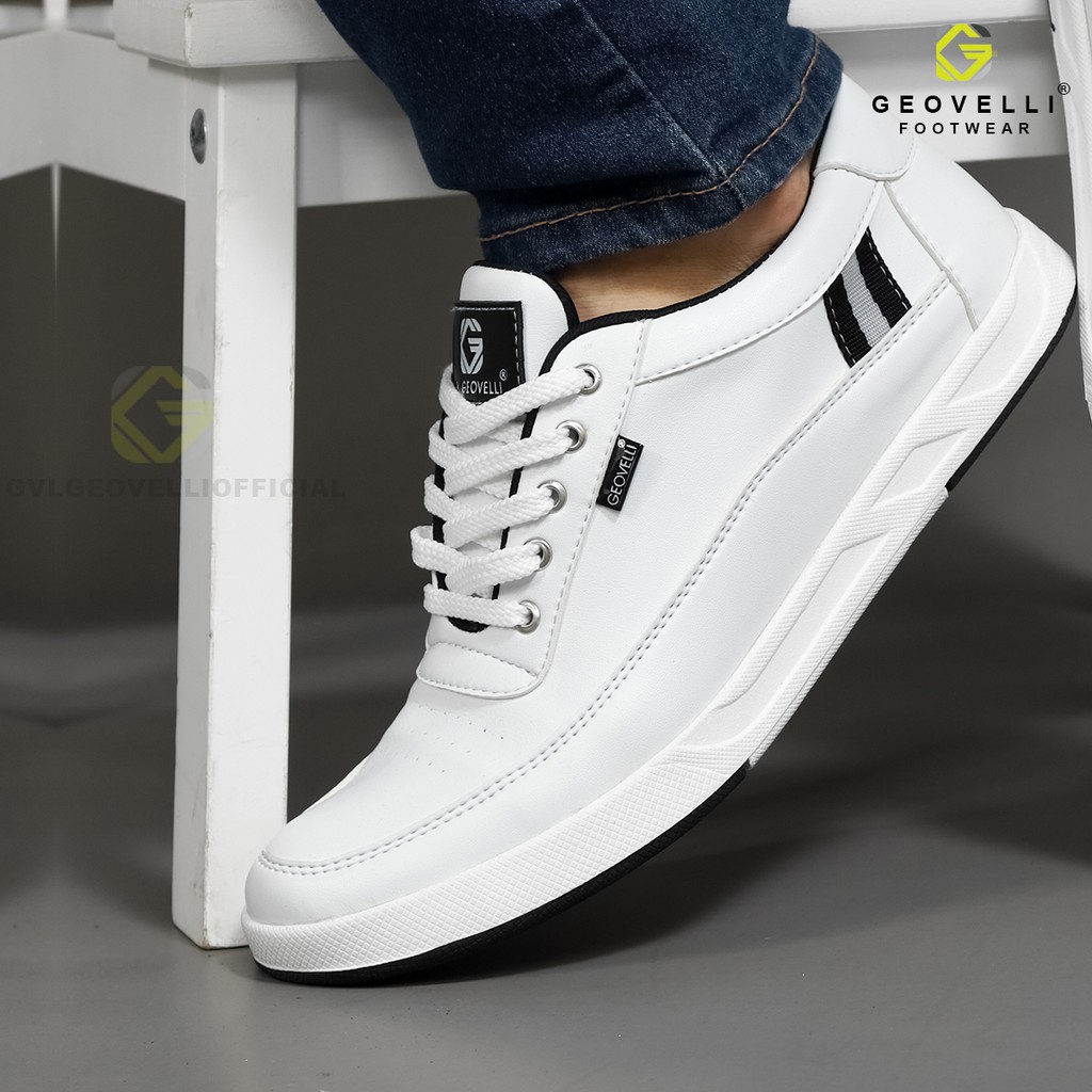 Sepatu Sneakers Pria Sepatu Pria Tali Kasual Sepatu Lokal Sneakers Olahraga Sport Brand Geovelli