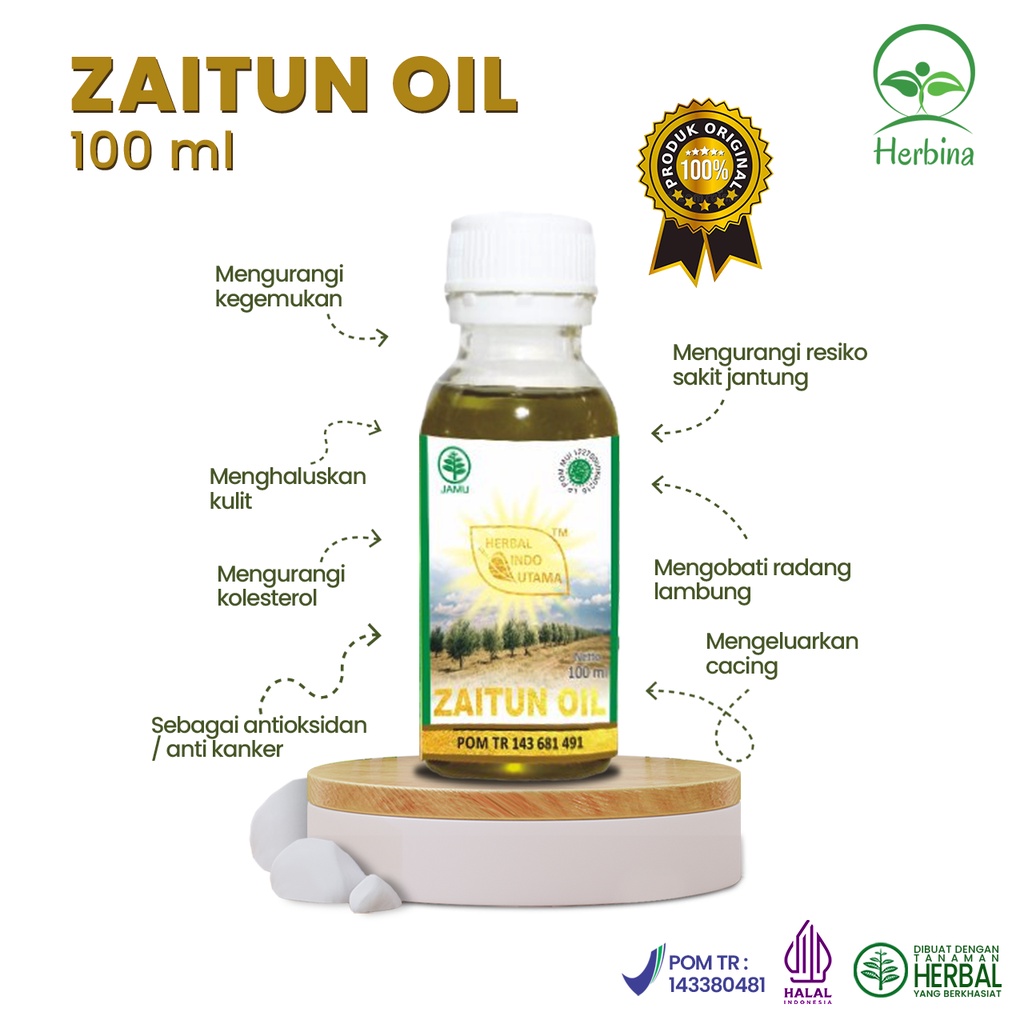 Zaitun Oil Minyak Zaitun Minyak Pijat 100 ml Original 100% Ori Asli